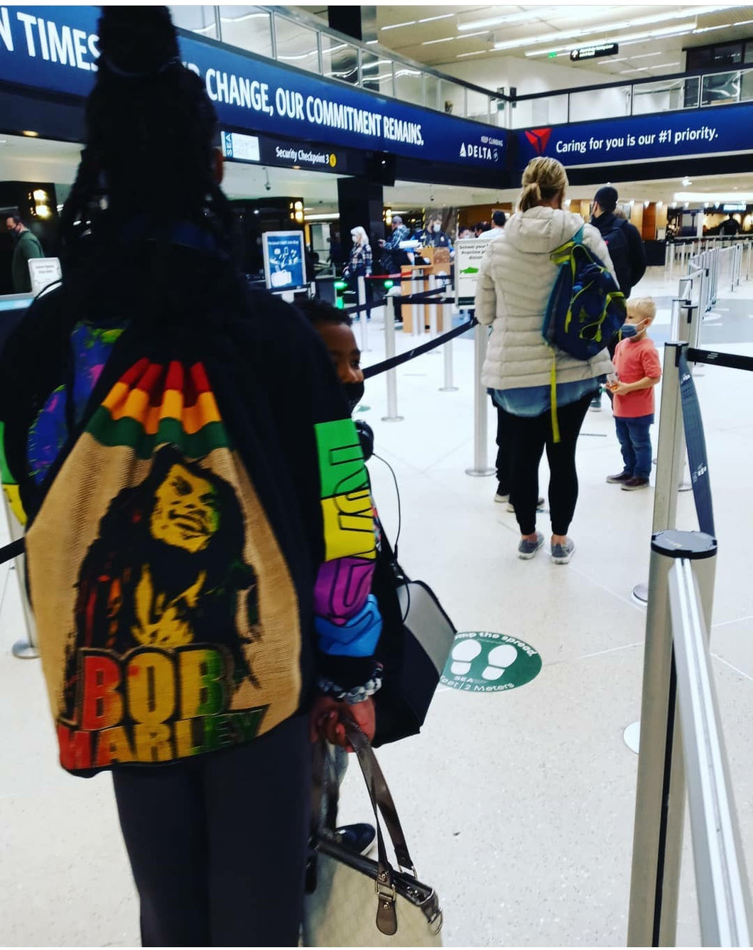 Bob Marley Backpack Handmade