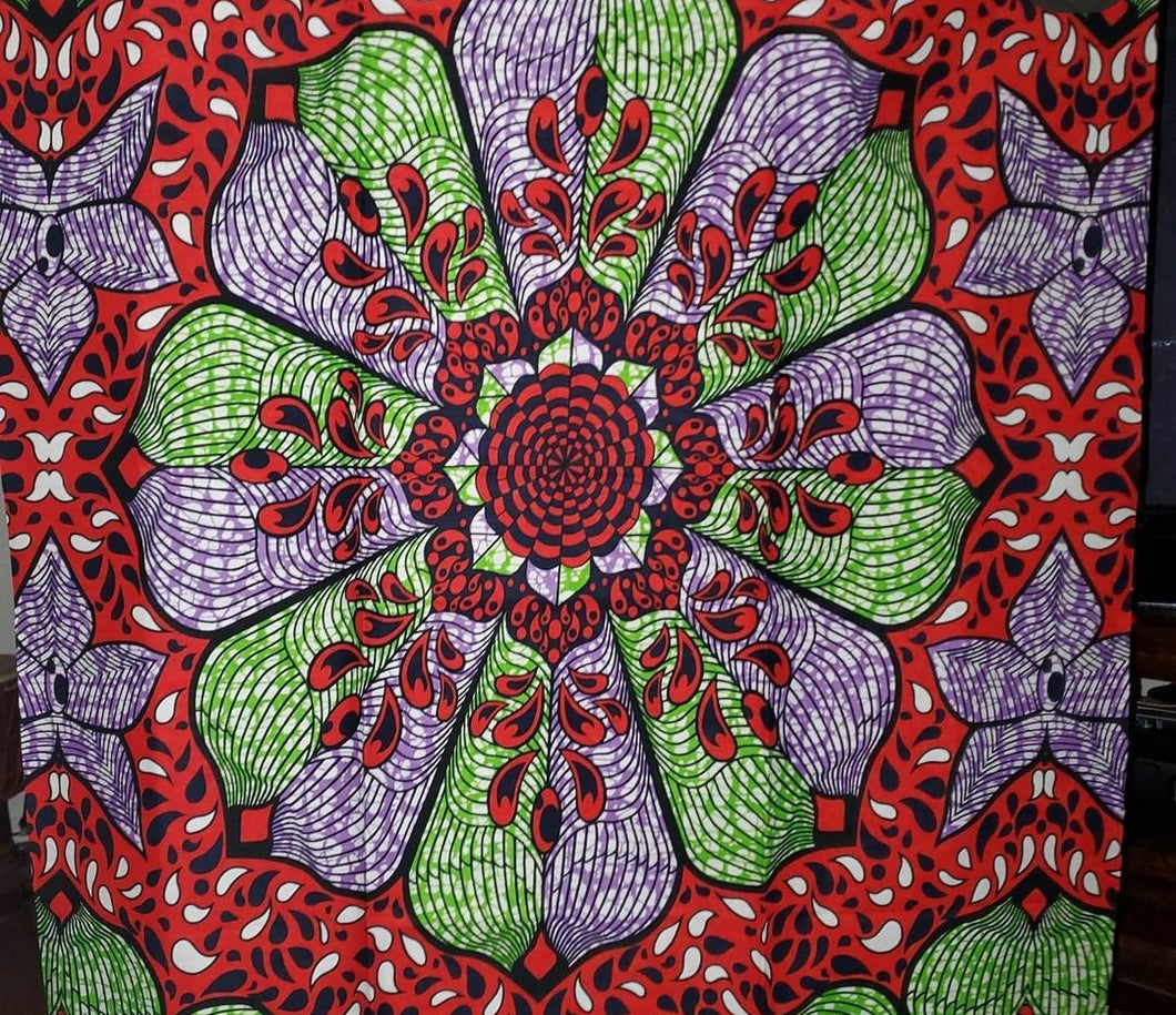Nigerian Flowers Print Fabric
